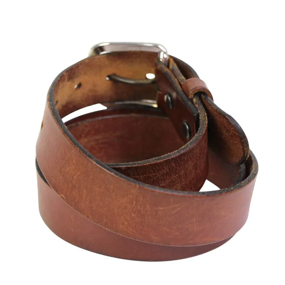 Levi's SADDLE BROWN GENUINE LEATHER 1.25"Wd CASUAL DRESS MEN'S BELT Sz 38/95 (8M - Picture 4 of 12